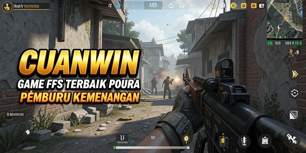 Screenshot gameplay menampilkan aksi menembak yang intens di CUANWIN.