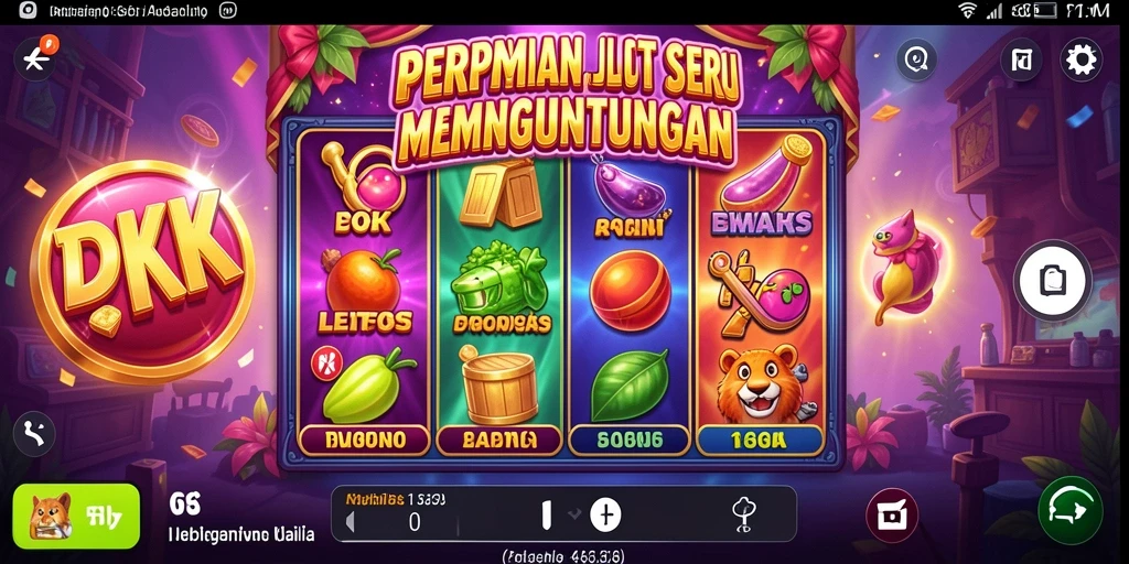 Tampilan gameplay DKK yang mendebarkan dengan berbagai fitur menarik.