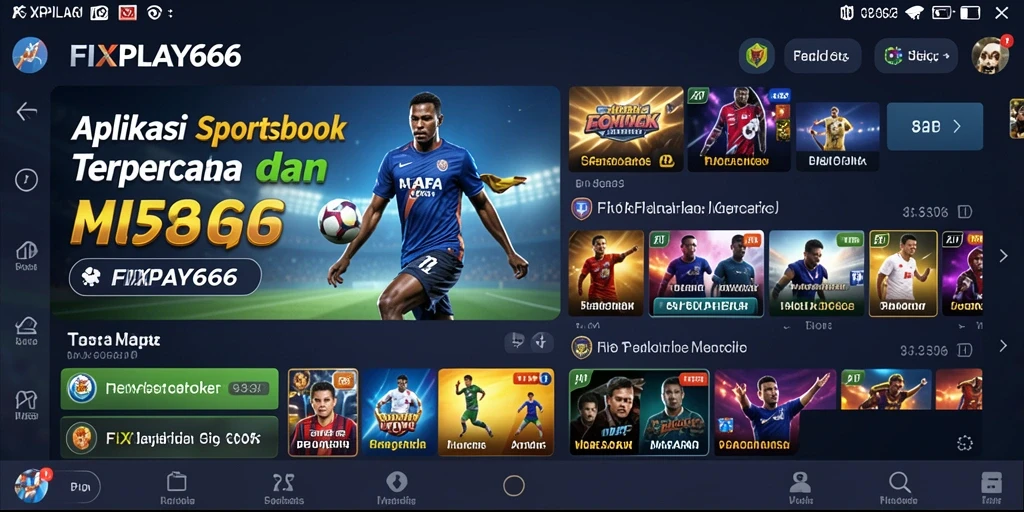 Tangkapan layar menampilkan antarmuka taruhan olahraga FIXPLAY666 yang menarik.