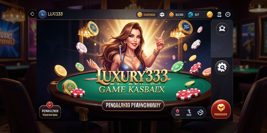 Tampilan utama gameplay Kasino di LUXURY333 yang menarik.