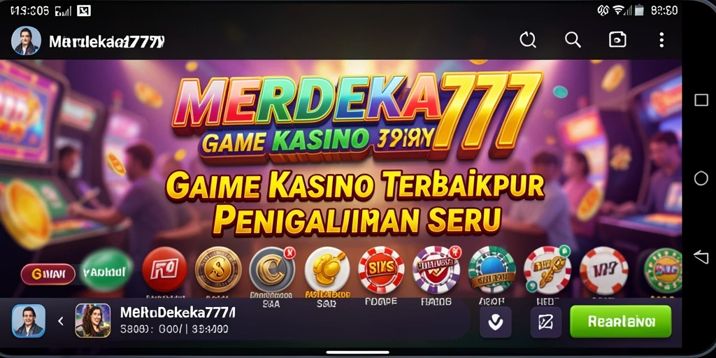 Screenshot gameplay <strong>MERDEKA777</strong> yang menunjukkan suasana kasino yang mendebarkan.