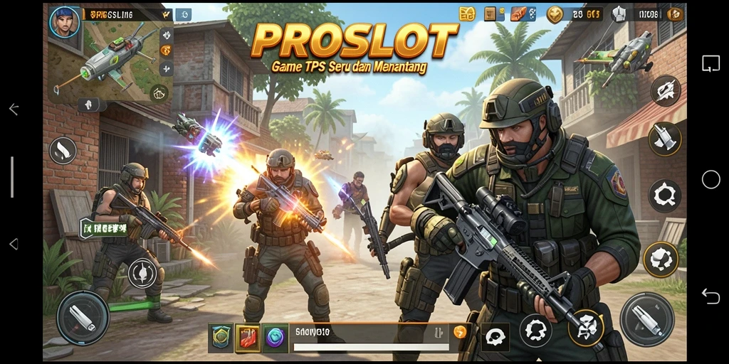 Tangkapan layar PROSLOT menampilkan aksi gameplay yang mendebarkan.