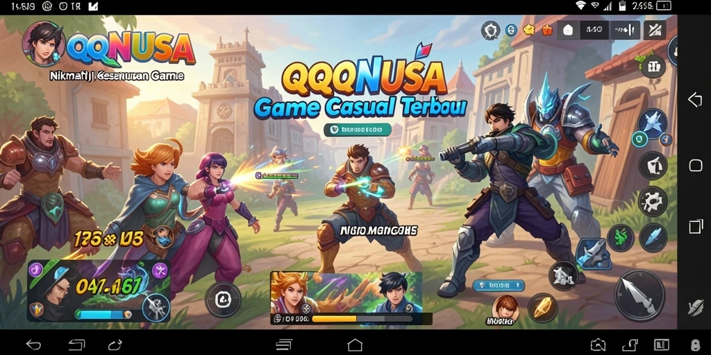 Tampilan gameplay yang menarik dari QQNUSA.