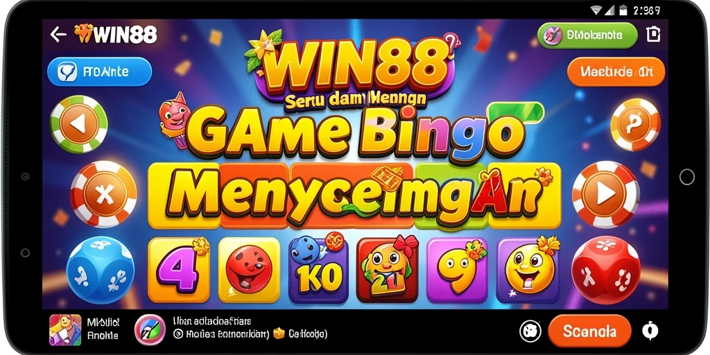 Screenshot gameplay Bingo WIN88 yang penuh warna dan menegangkan.